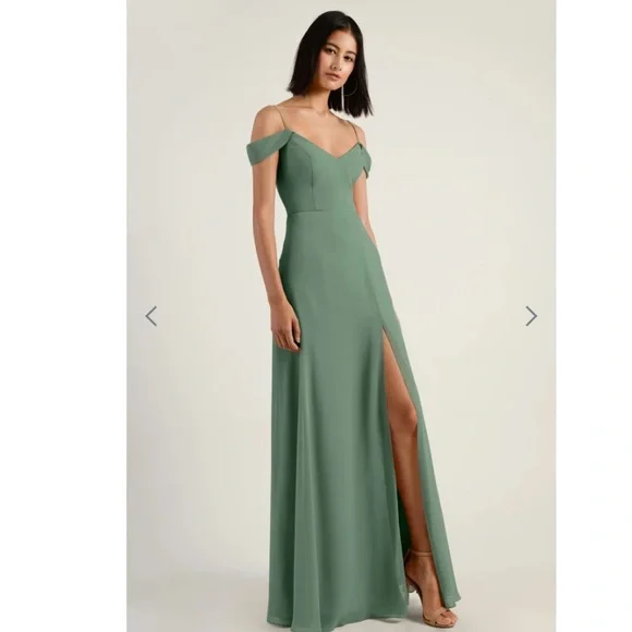 Jenny Yoo Priya dress (Eucalyptus) - Picture 1 of 5